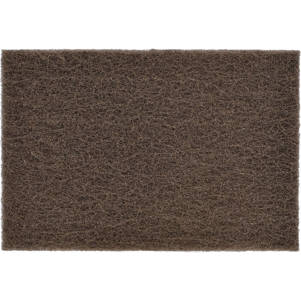 Norton Dark Tan Medium Grade Non-Woven Hand Sanding Pads, 6" x 9"
