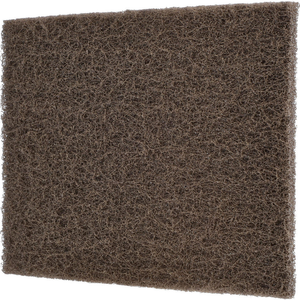 Norton Dark Tan Medium Grade Non-Woven Hand Sanding Pads, 6" x 9"