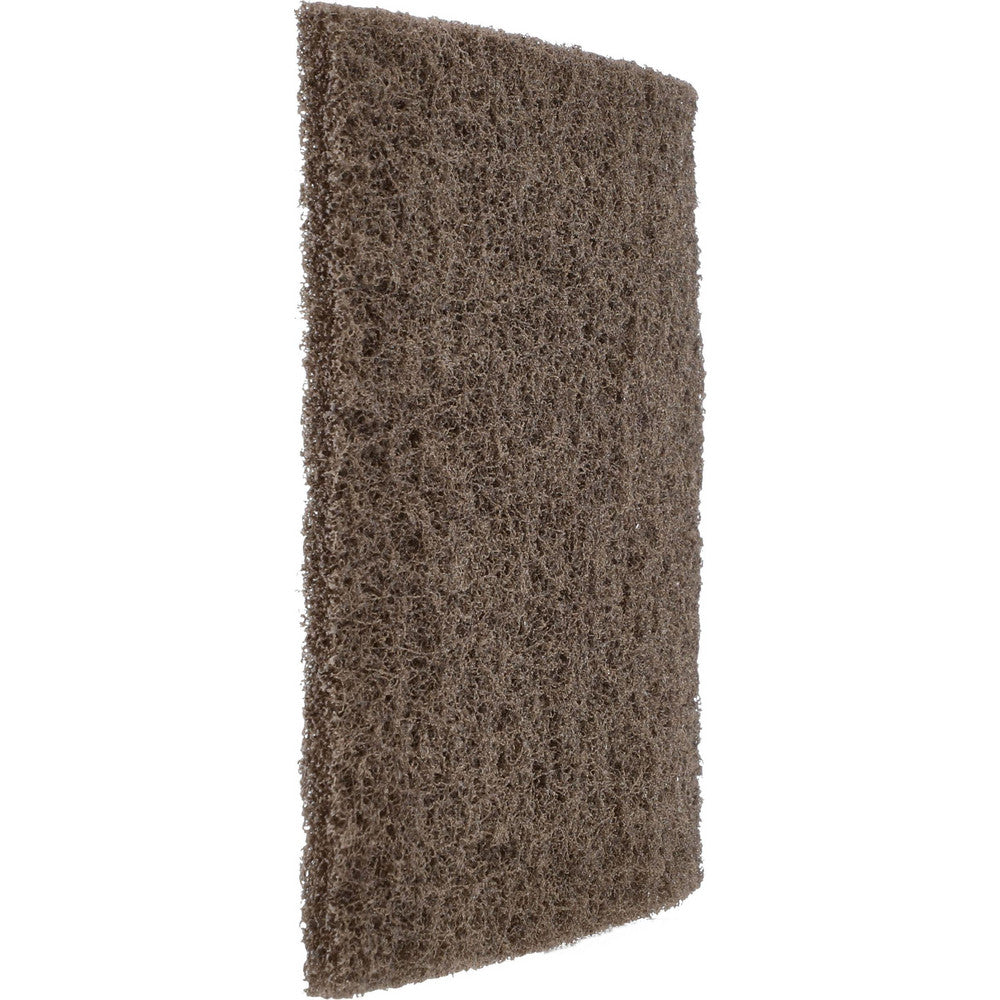 Norton Dark Tan Medium Grade Non-Woven Hand Sanding Pads, 6" x 9"