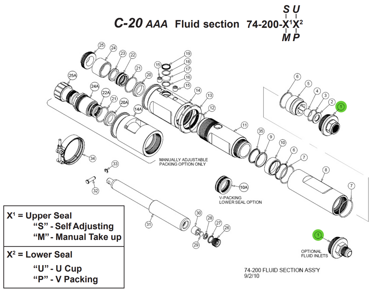 C.A. Technologies 2Gpm Inlet Fitting 1/2" SAE