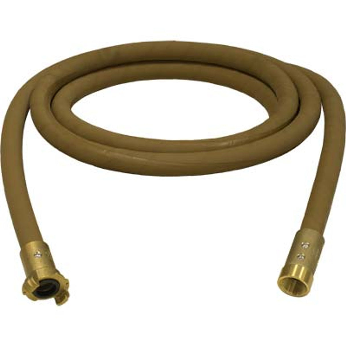 Pirate Brand - 1" Blast Hose Assembly, Tan, w/ Brass Couplings