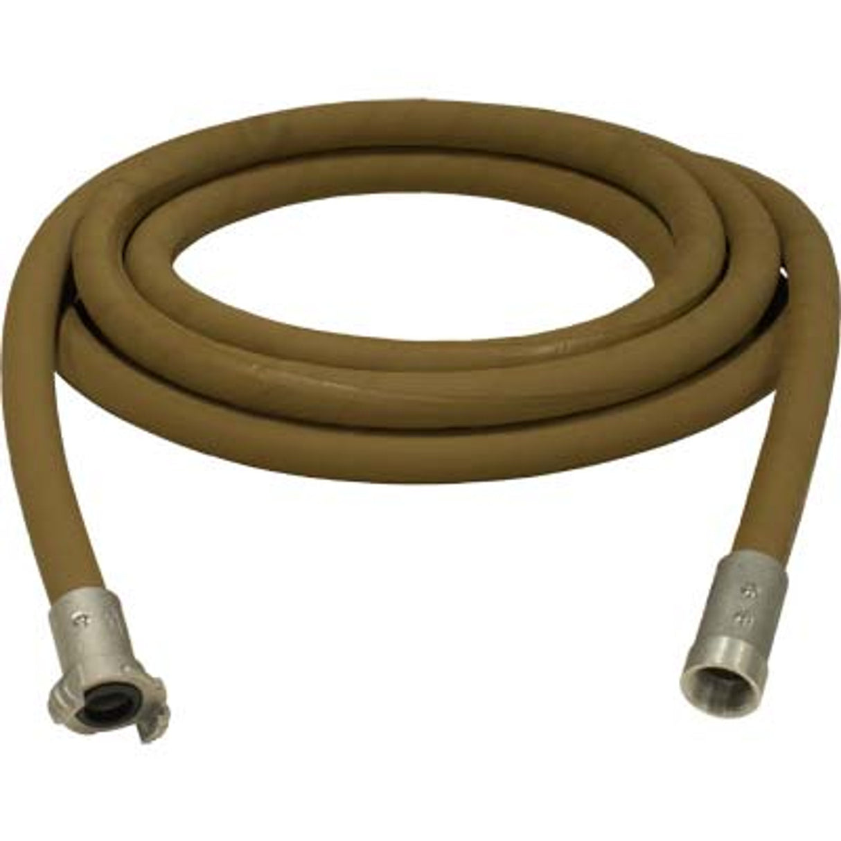 Pirate Brand - 1" Blast Hose Assembly, Tan, w/ Aluminum Couplings