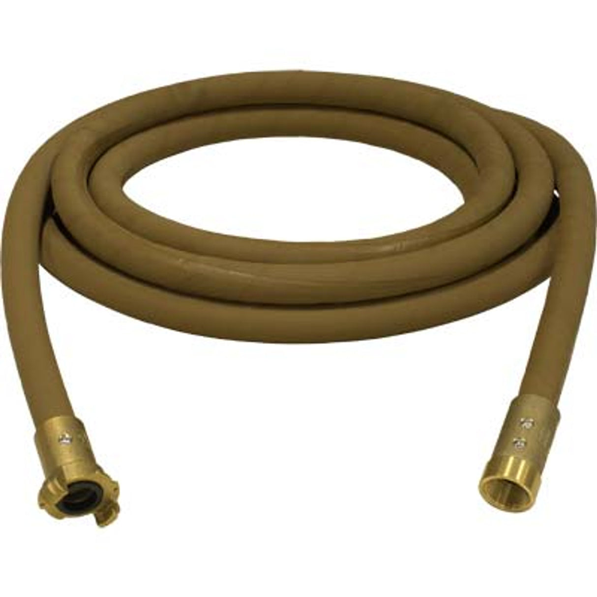 Pirate Brand - 1" Blast Hose Assembly, Tan, w/ Brass Couplings