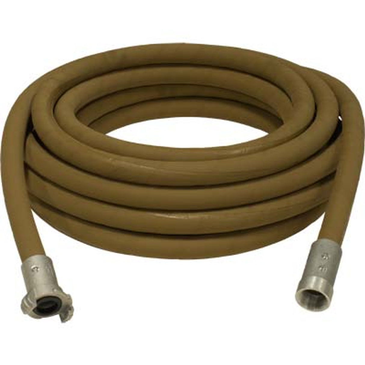 Pirate Brand - 1" Blast Hose Assembly, Tan, w/ Aluminum Couplings