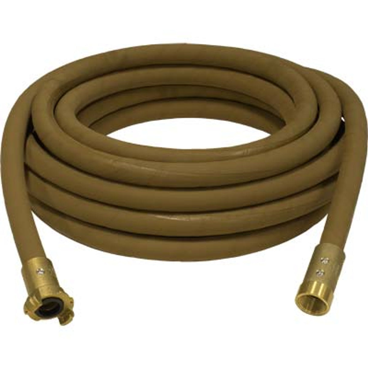 Pirate Brand - 1" Blast Hose Assembly, Tan, w/ Brass Couplings