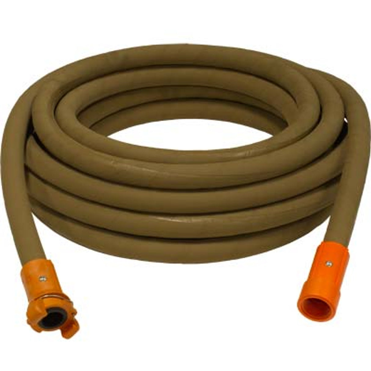 Pirate Brand - 1" Blast Hose Assembly, Tan, w/ Nylon Couplings
