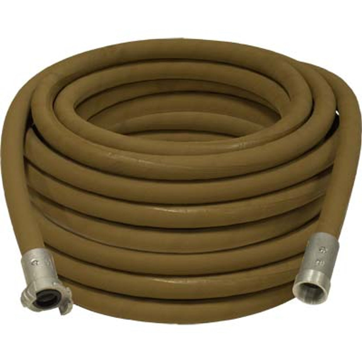 Pirate Brand - 1" Blast Hose Assembly, Tan, w/ Aluminum Couplings