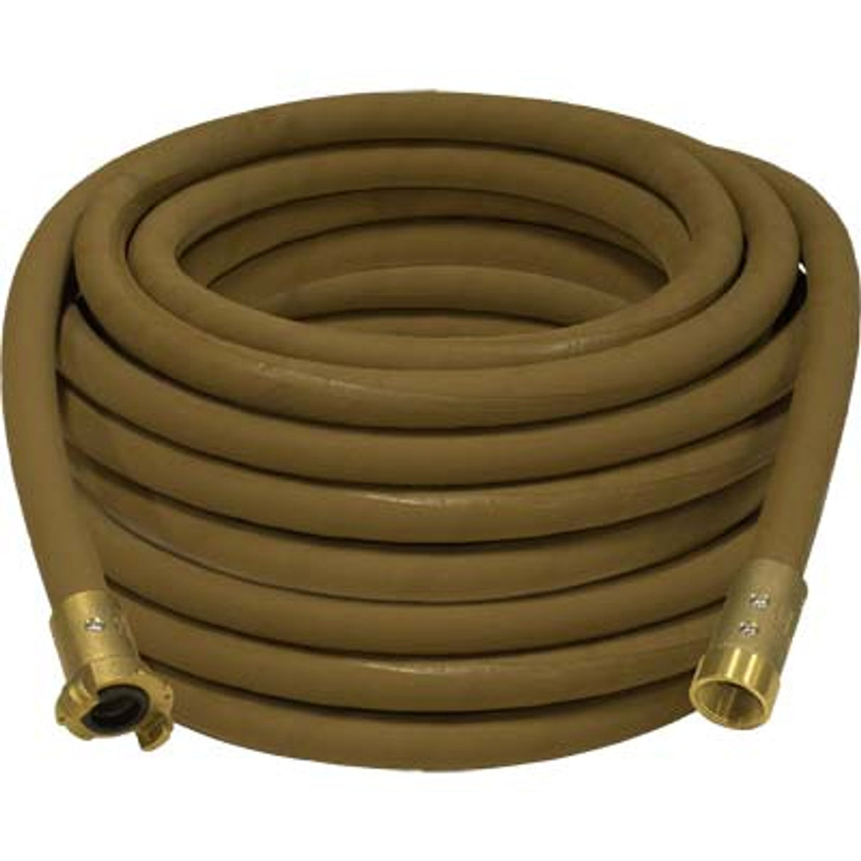 Pirate Brand - 1" Blast Hose Assembly, Tan, w/ Brass Couplings