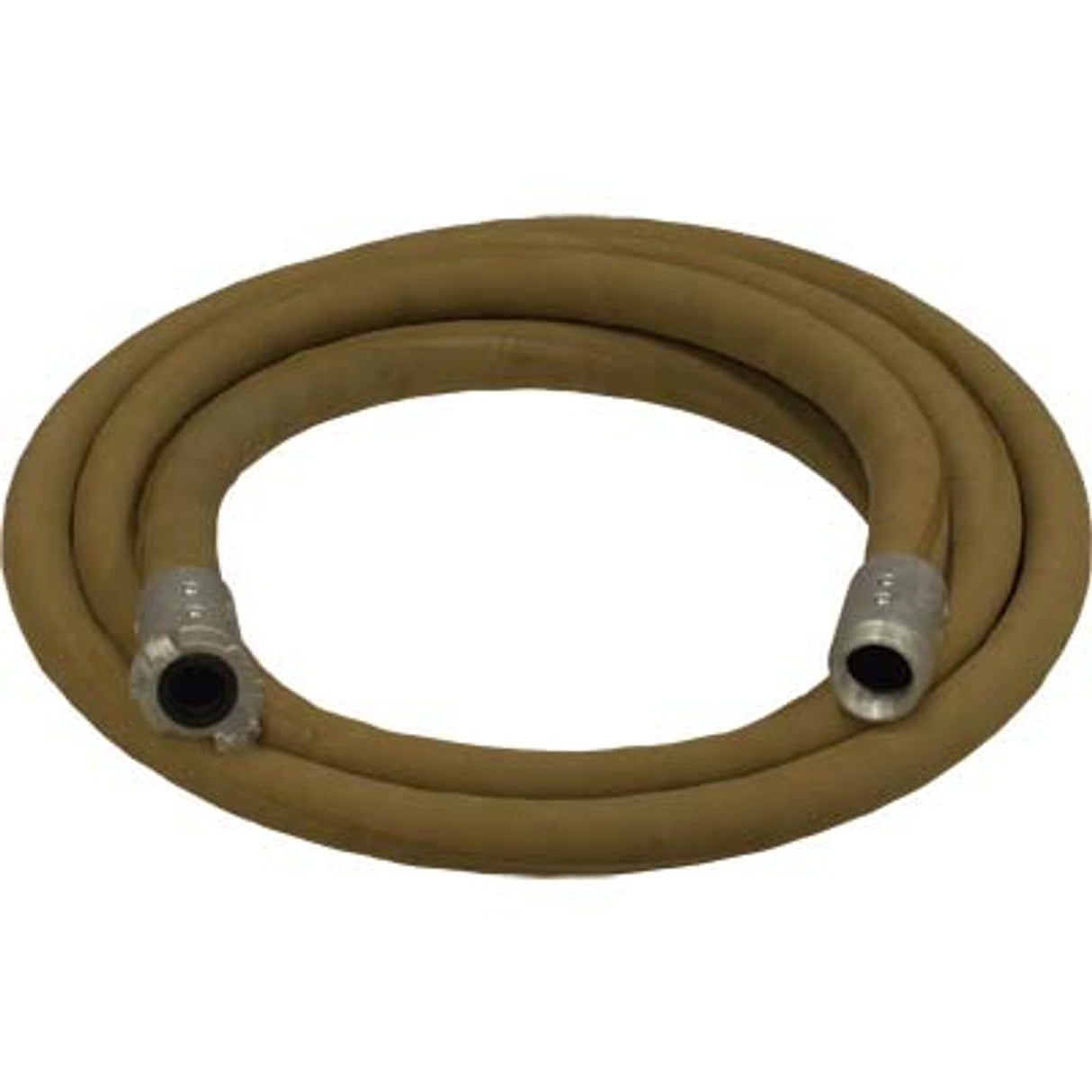 Pirate Brand - 1-1/4" Blast Hose Assembly, Tan, w/ Aluminum Couplings