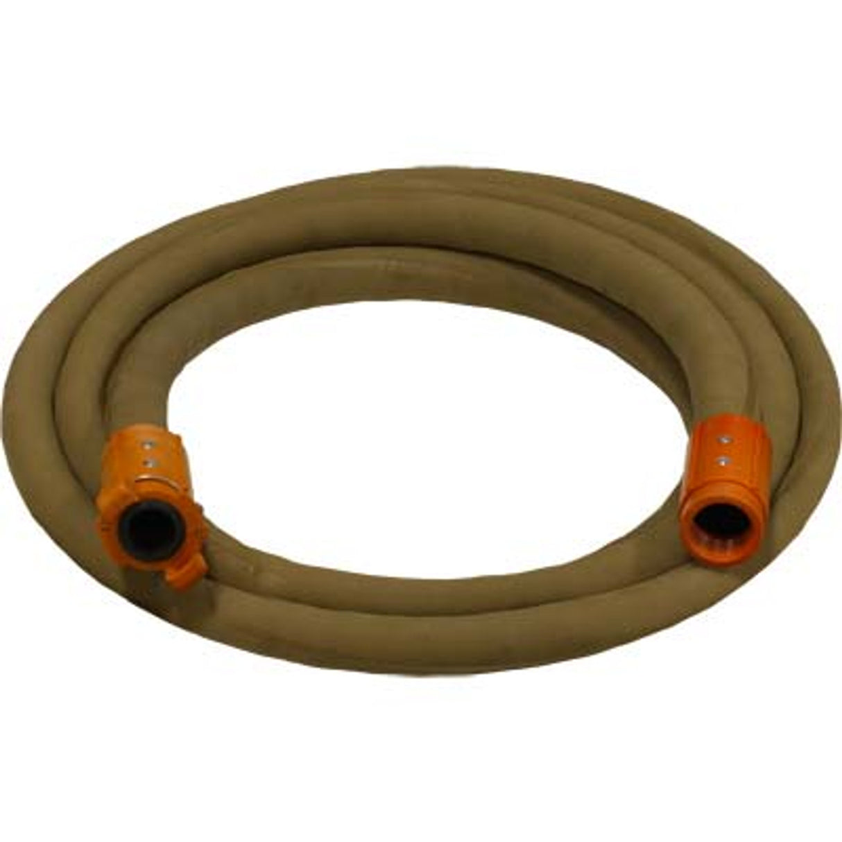 Pirate Brand - 1-1/4" Blast Hose Assembly, Tan, w/ Nylon Couplings