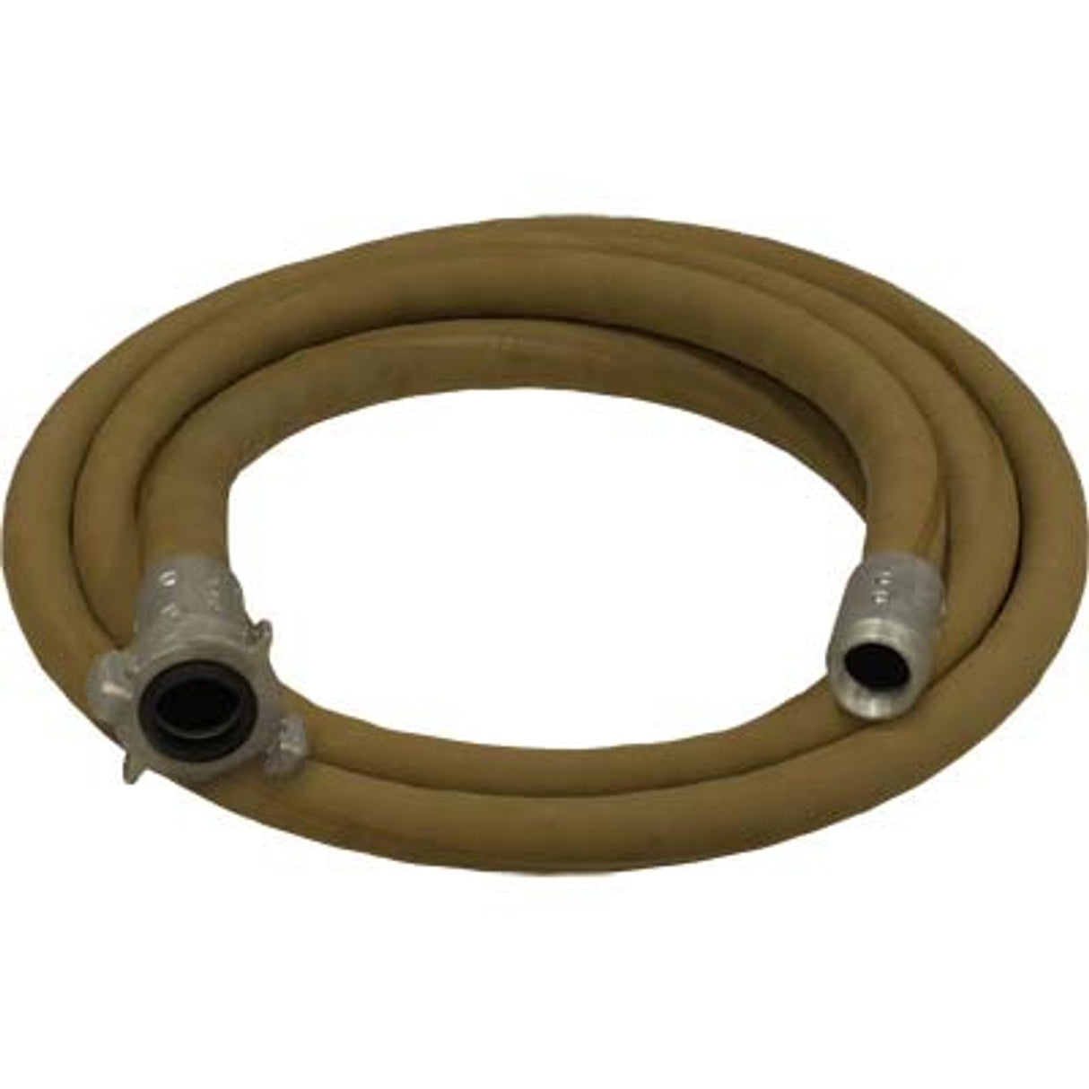 Pirate Brand - 1-1/4" Blast Hose Assembly, Tan, BIG GUN Full Flow w/ Aluminum Couplings
