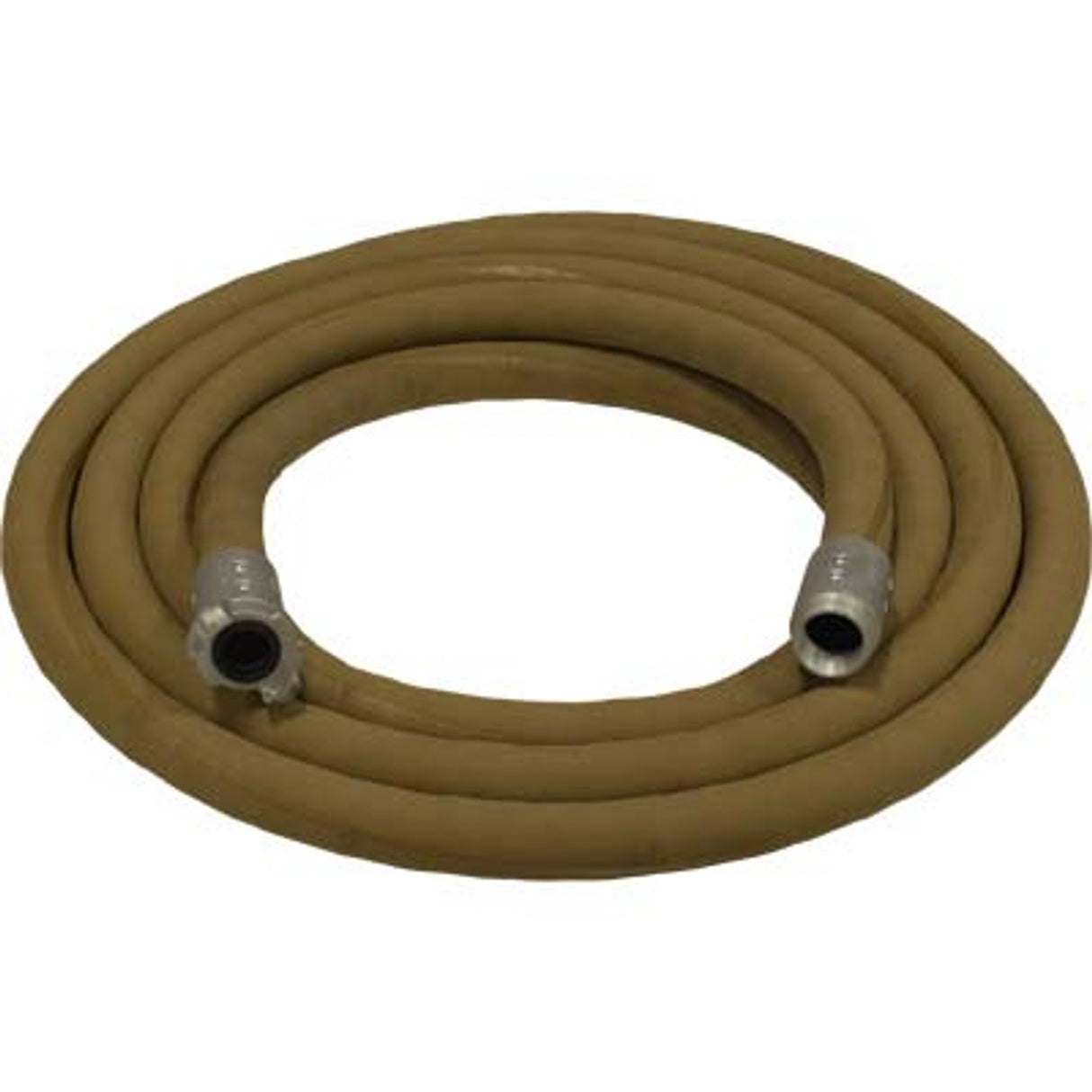 Pirate Brand - 1-1/4" Blast Hose Assembly, Tan, w/ Aluminum Couplings
