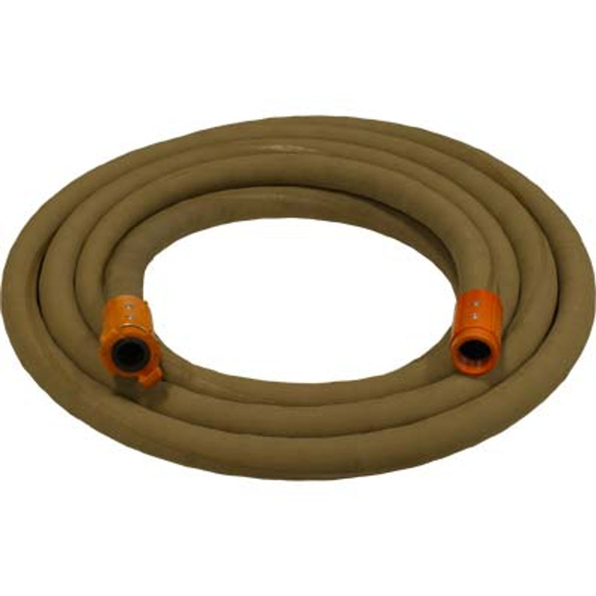 Pirate Brand - 1-1/4" Blast Hose Assembly, Tan, w/ Nylon Couplings