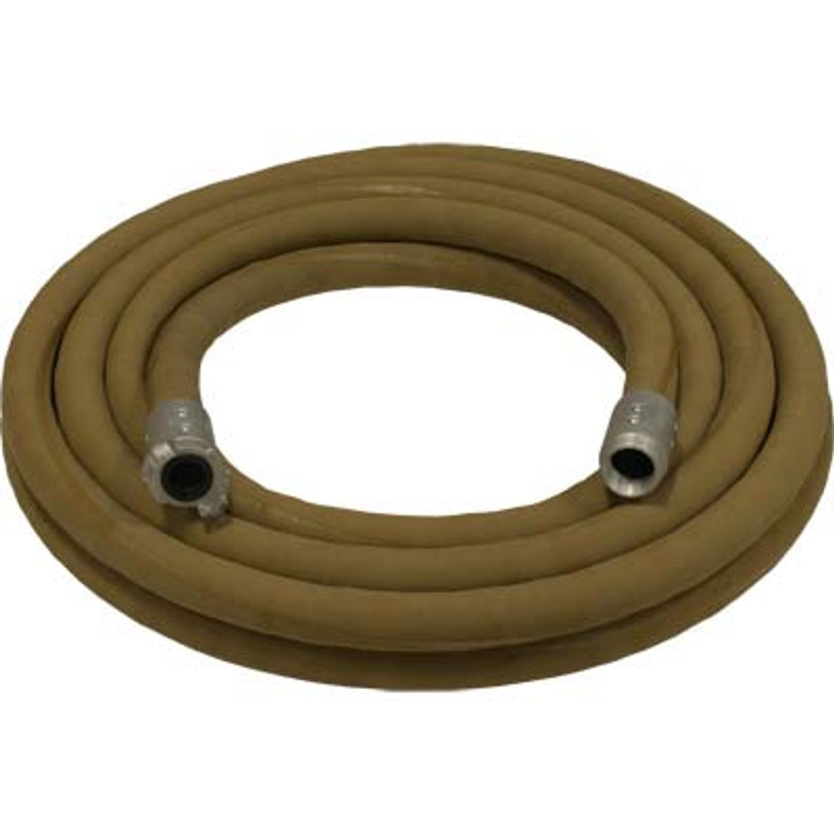 Pirate Brand - 1-1/4" Blast Hose Assembly, Tan, w/ Aluminum Couplings