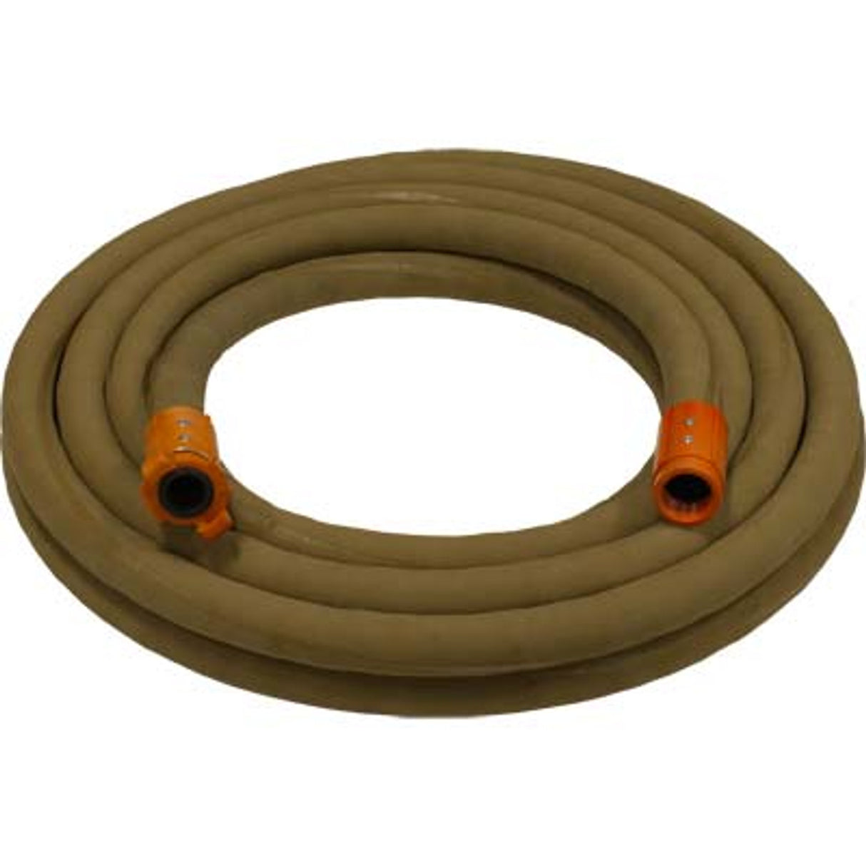 Pirate Brand - 1-1/4" Blast Hose Assembly, Tan, w/ Nylon Couplings