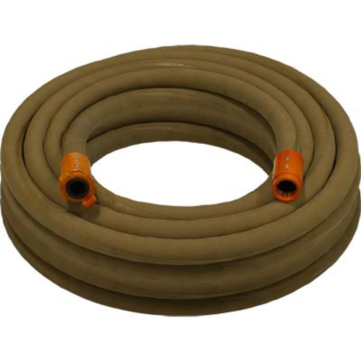 Pirate Brand - 1-1/4" Blast Hose Assembly, Tan, w/ Nylon Couplings