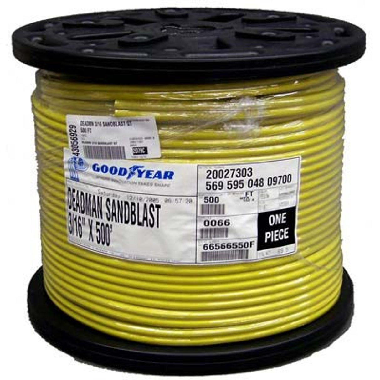 Pirate Brand - Hose, TWINLINE Control, Yel/Yel w/Black Stripe, Nominal, 3/16" ID, Price Per 10' Increment