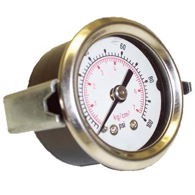 Pirate Brand 111-8310 Pressure Gauge, 0-100 PSI, Pilot Reg