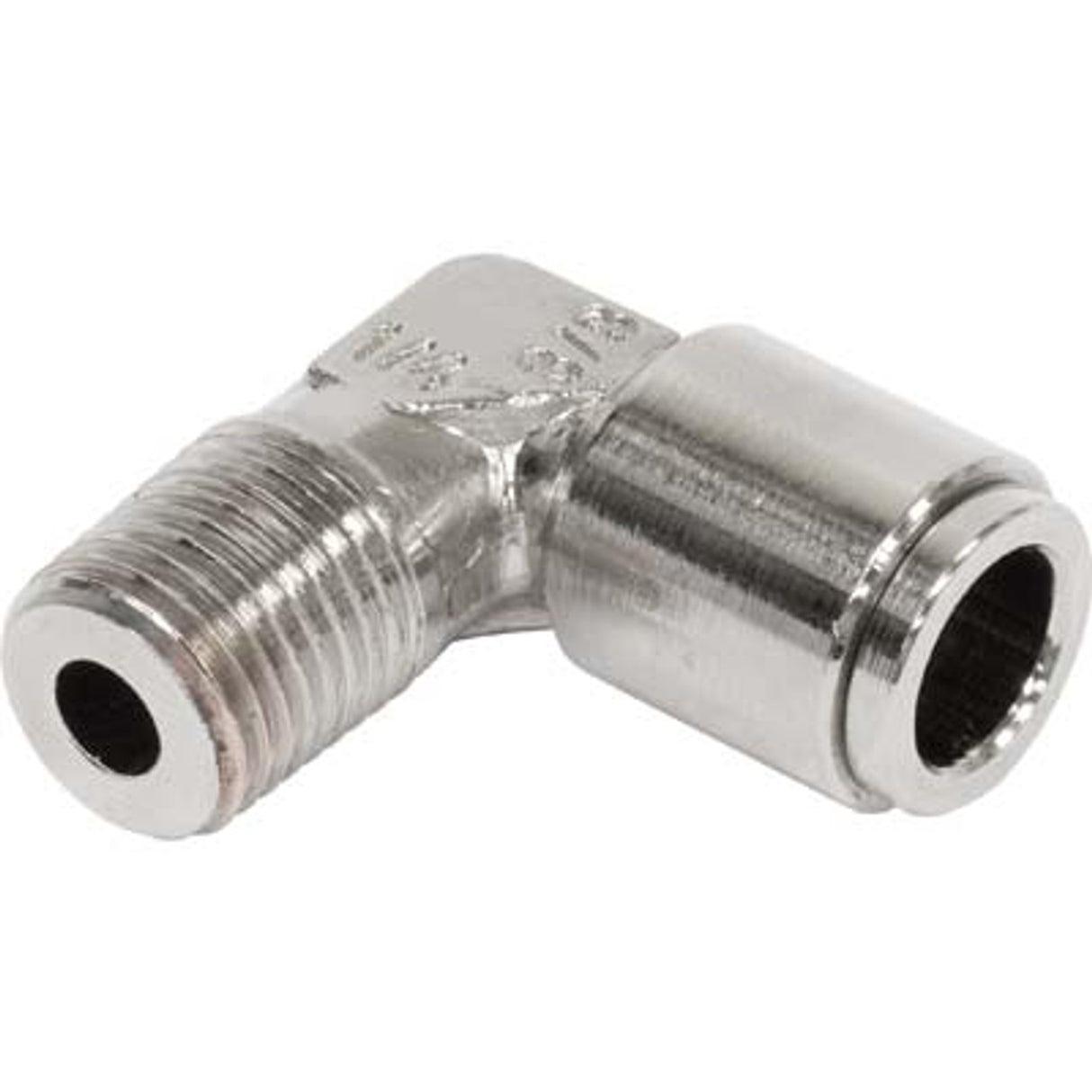 Pirate Brand - CLEMCO/ZERO, Push-In Fitting, 90°, 3/8" Tube x 1/4" NPT (Pressure Cabinet Pipe String 1")