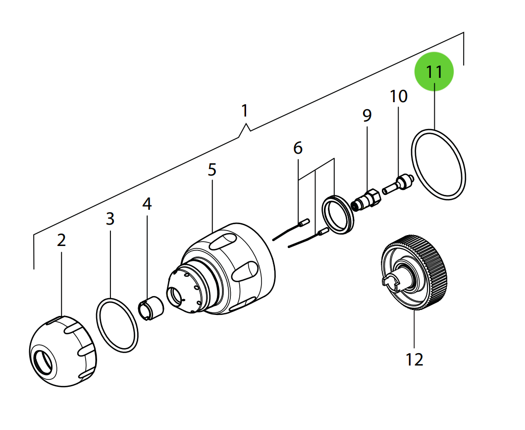 Wagner 2311217 O-Ring, Covered