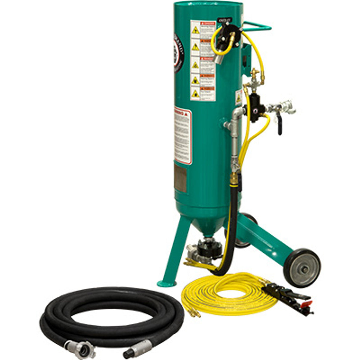 Pirate Brand, C-Series Jr., 1 cu ft., BRONZE Blasting Package - Blast Pot, Portable, Pressure RELEASE System, Pneumatic Controls