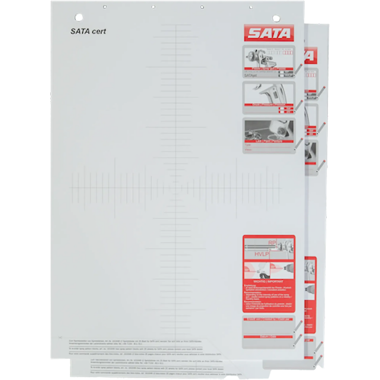 SATA 161646 Replacement Papers (for Cert Kit), 2 Pk