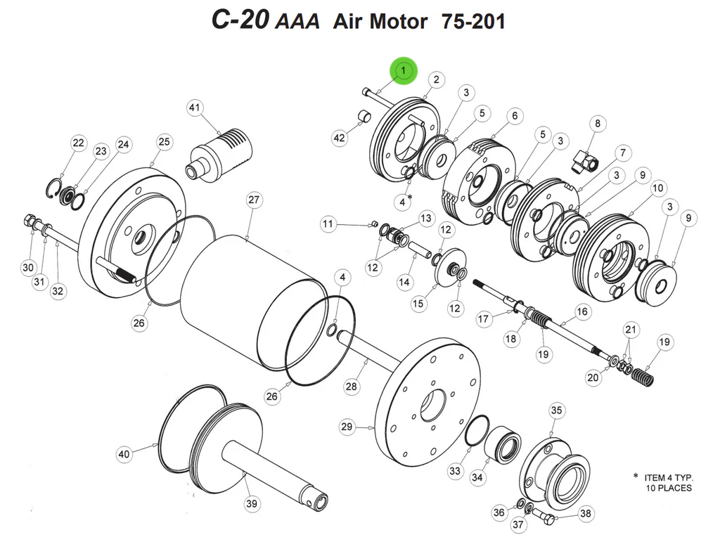CA Technologies 98-0312 1/4"-20 X 4" Lg Allen Hd Cap