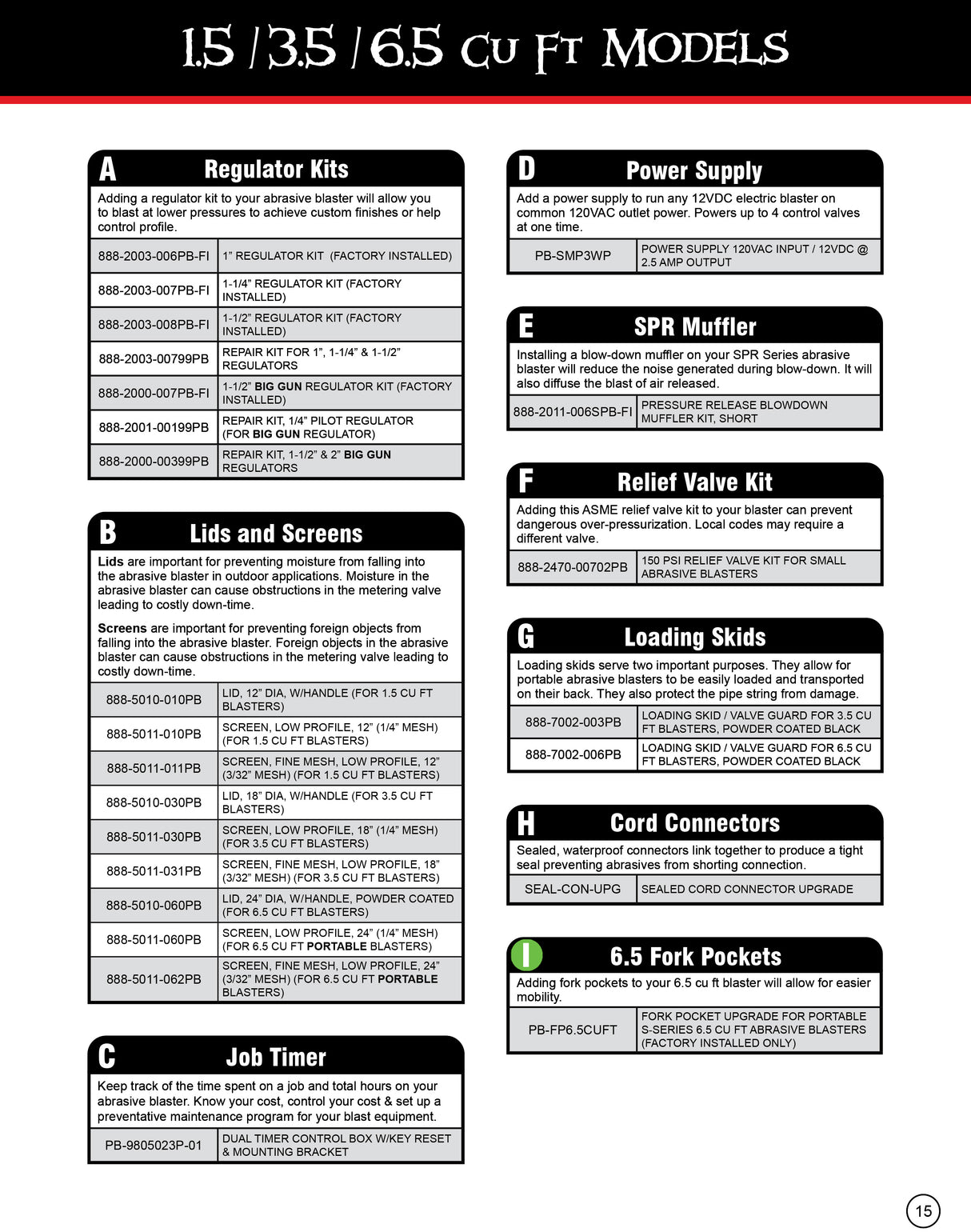 Pirate Brand - Fork Pocket Upgrade for Portable S-Series 6.5 cu ft Abrasive Blasters (Factory Installed Only)