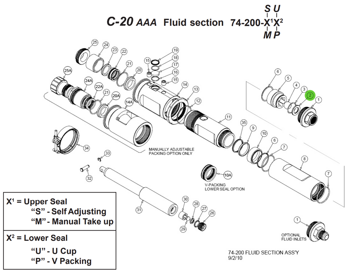 C.A. Technologies 74-223 Carbide Ball Seat 2 Gpm