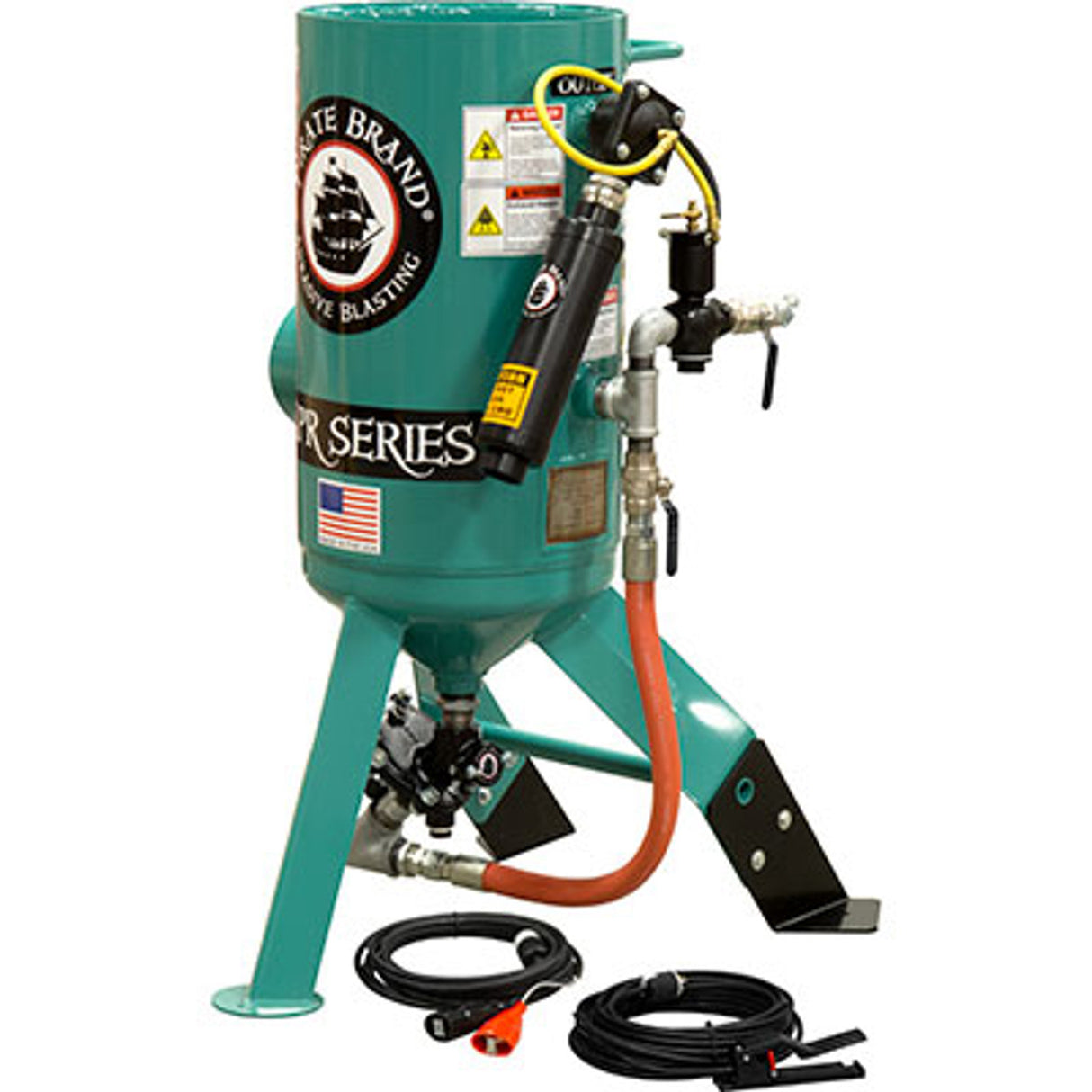 Pirate Brand, C-SERIES, 3 cu ft., Blast Pot, STATIONARY, Pressure RELEASE System, 12VDC ELECTRIC Controls w/AMV II™ Metering Valve