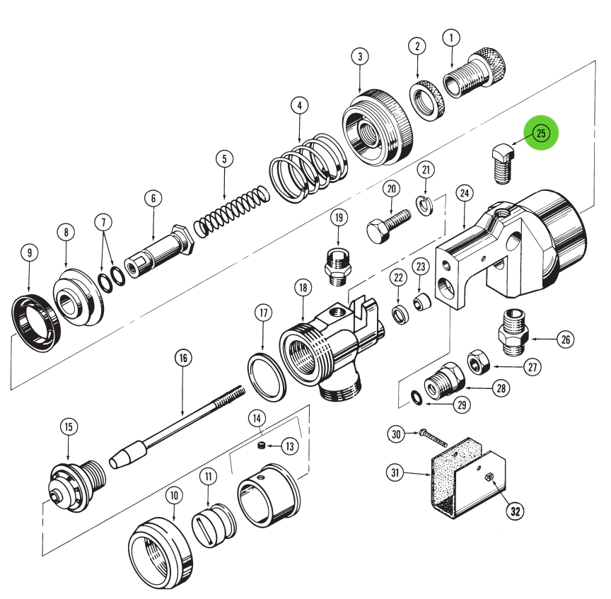 Binks 54-335 Set Screw