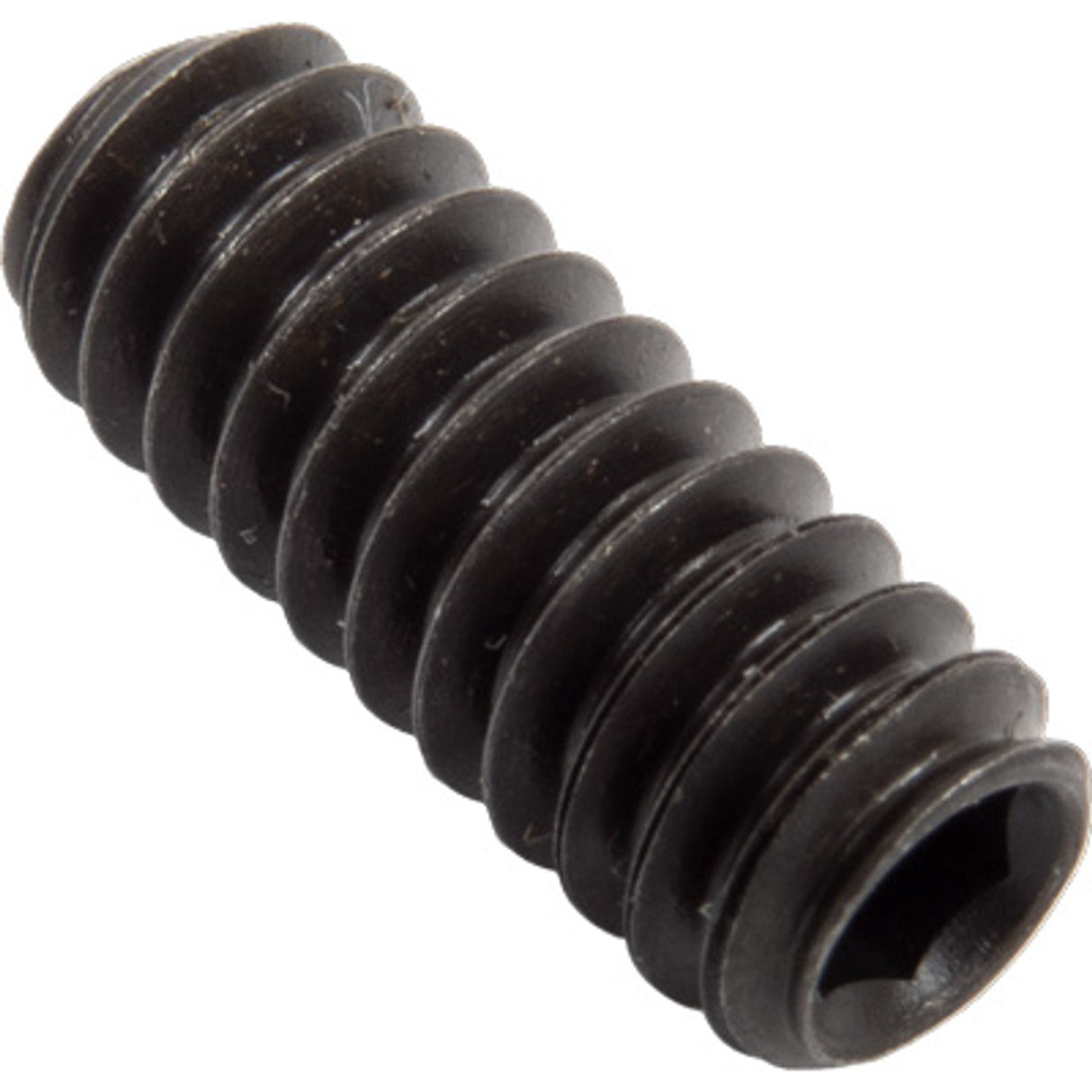 Pirate Brand - P & G Style, Set Screw, #10-24 UNC x 1/2" LG., Socket, Cup Point, Black Oxide (Suction Gun)