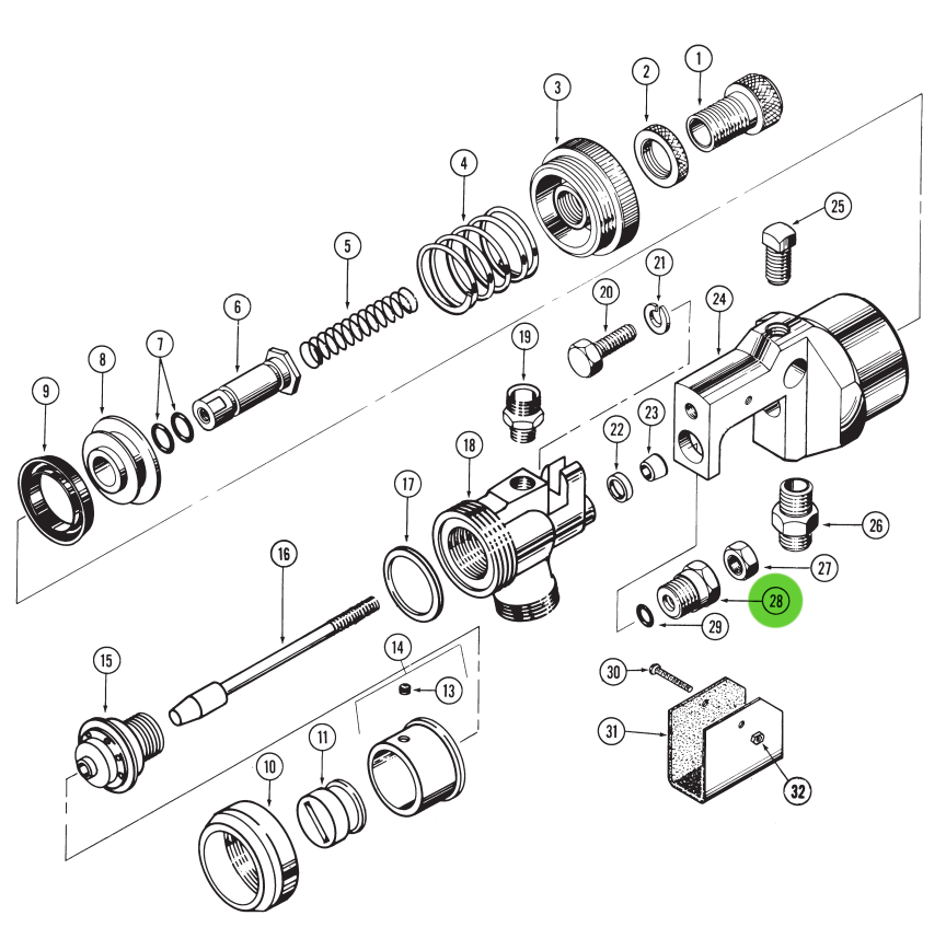 Binks 54-1198 Take-Up Screw