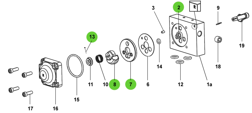 Sames® 146-270-995 Air Motor Repair Kit 1000-4