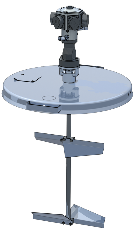 Binks Air Drive Agitators for 55 Gallon Open Drums - Total Finishing Supplies