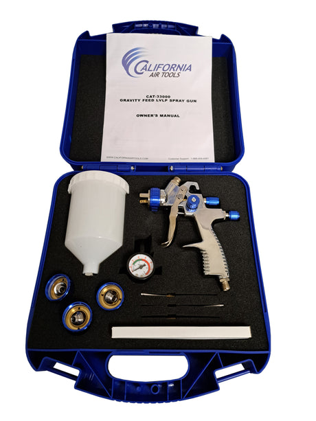 California Air Tools 33000K LVLP Gravity Feed Spray Gun Kit - Total Finishing Supplies