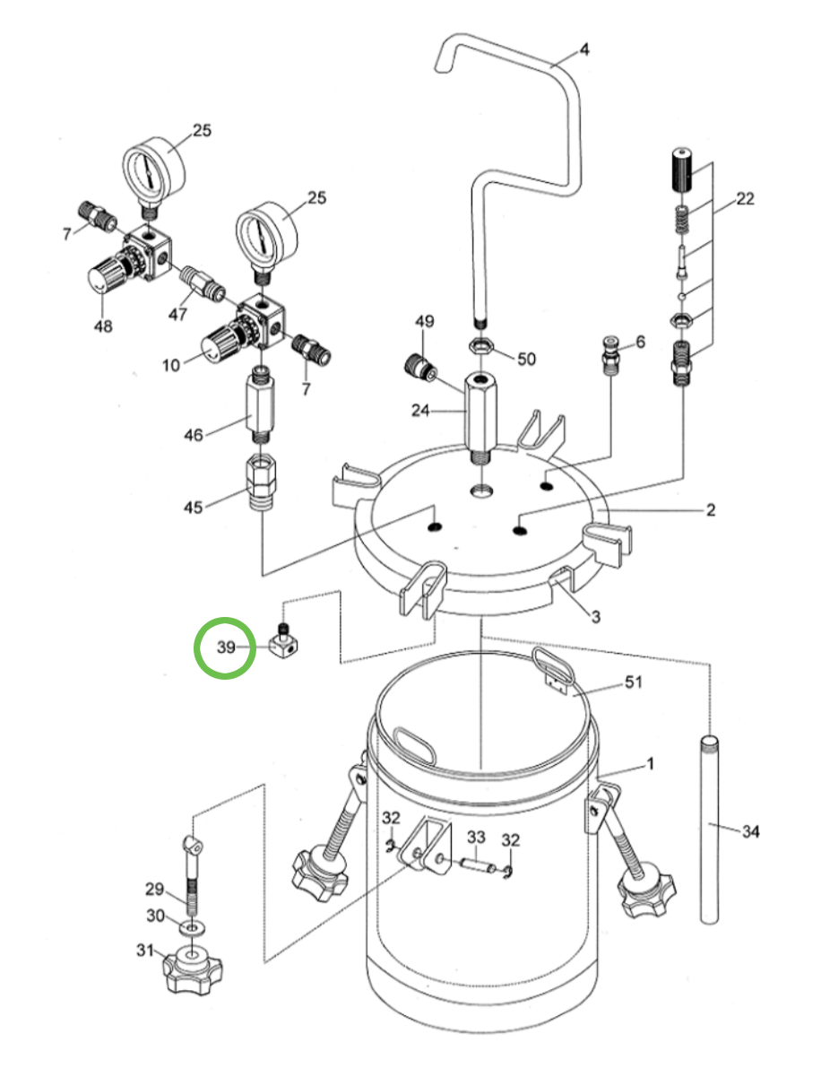 Anest Iwata PET10 - Air Flow Guider - Total Finishing Supplies