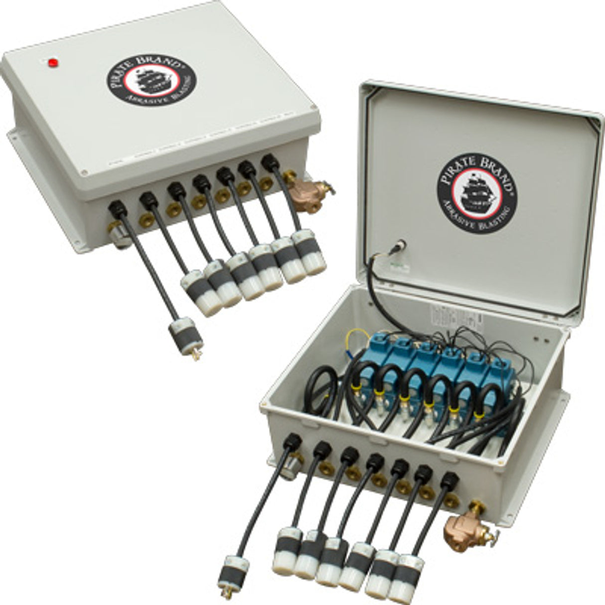 Pirate Brand - KEY HOUSTON Style, Junction Box Assembly, Electric 12VDC, (6) Outlet, K-Series Bulk Blaster