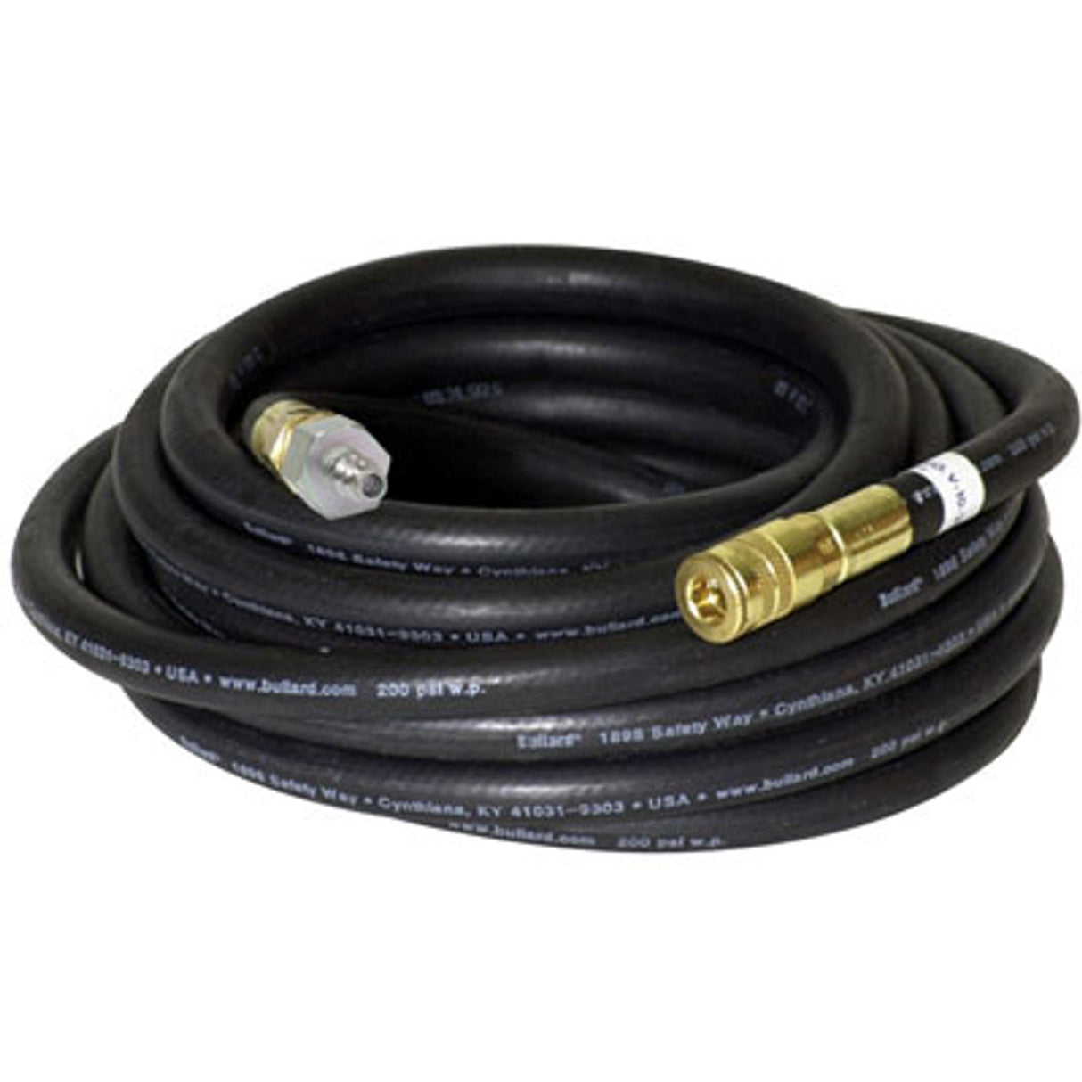 Pirate Brand - BULLARD®, Air Supply Hose, Starter & Extension, V10, 3/8" ID, 1/4" Industrial Interchangeable, Black