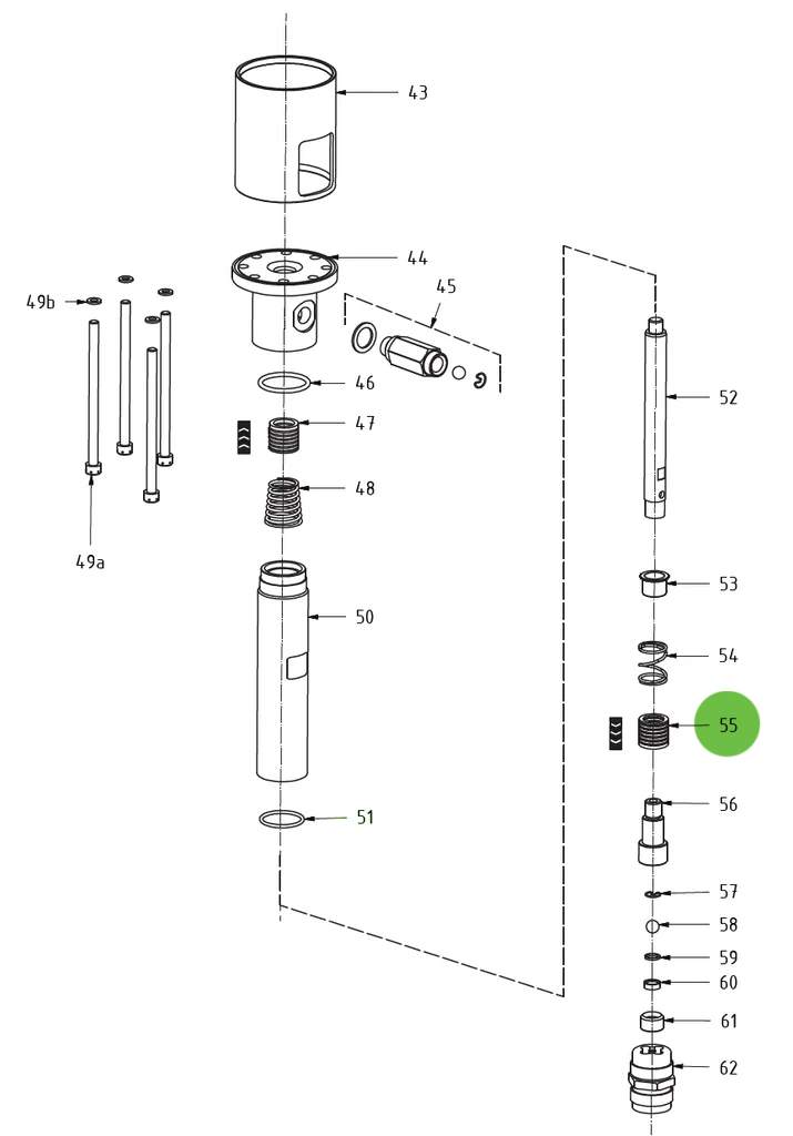 Lower Packing #55; Medusa™ Pump