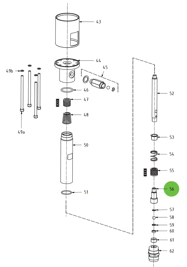 Compression Valve Body #56; Medusa™ Pump