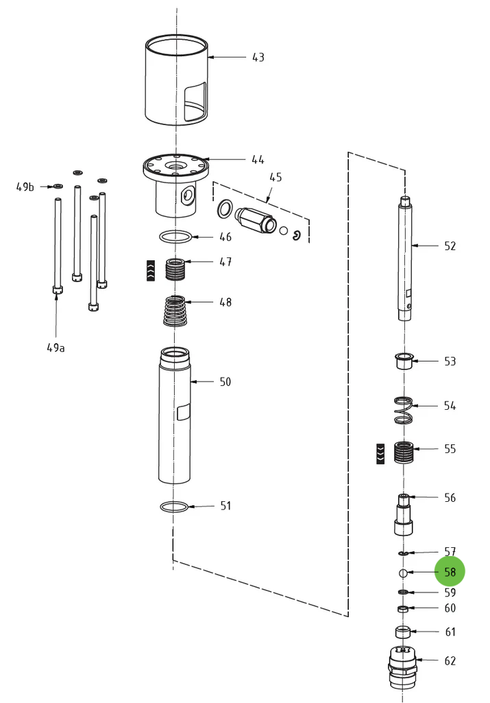 Ball, Stainless, #58; Medusa™ Pump