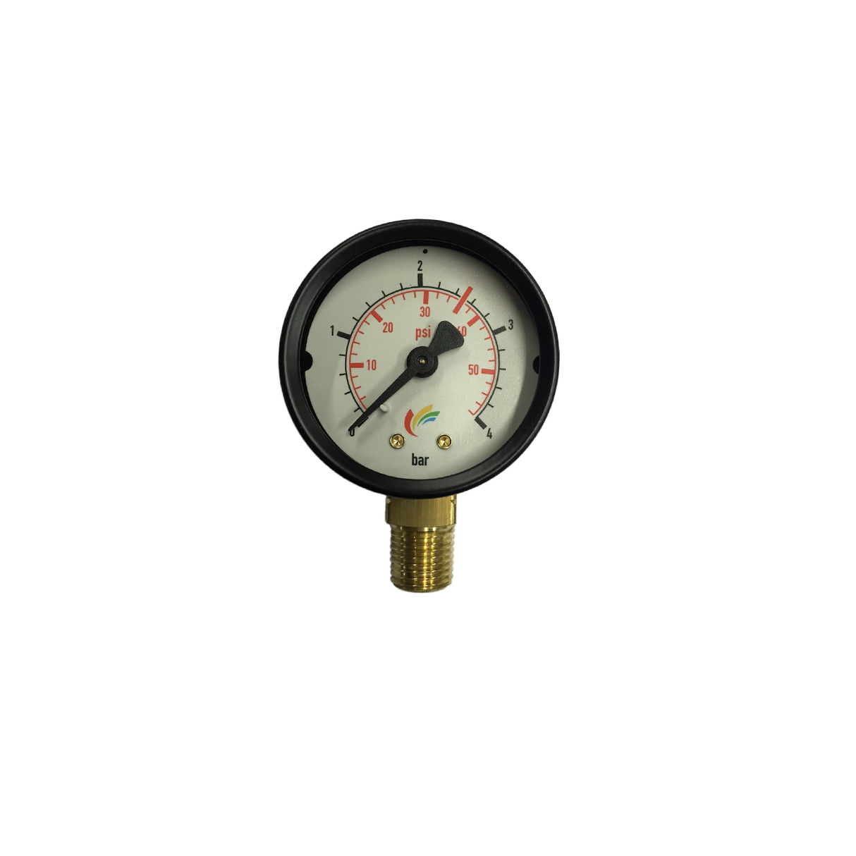 Sames® 910-011-404 Air Gauge 1/4 NPTM, 0-60 PSI