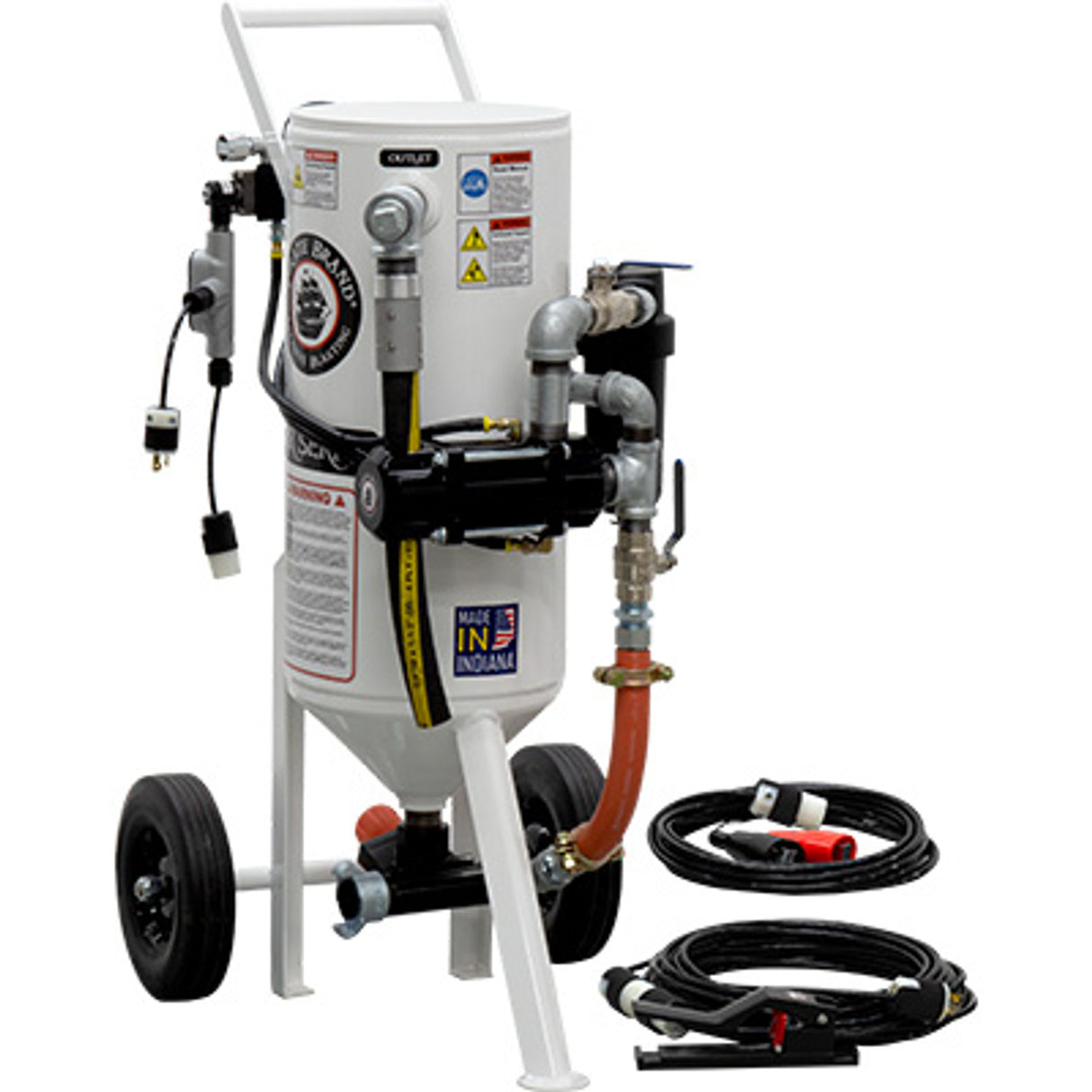 Pirate Brand, S-Series-Special Units, 1.5 cu ft. - Blast Pot, Portable, Pressure RELEASE System, Electric 12VDC Controls
