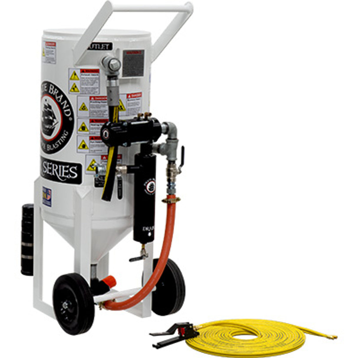 Pirate Brand, S-Series, 3.5 cu ft., BASE Blasting Package - Blast Pot, Portable, Pressure RELEASE System, Pneumatic Controls