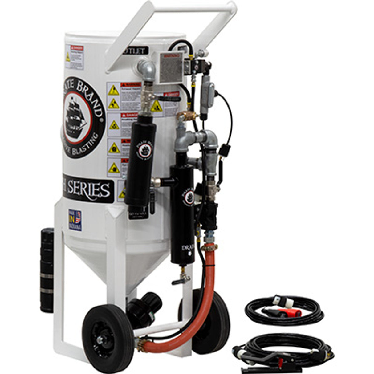 Pirate Brand, S-Series-Special Units, 3.5 cu ft. - Blast Pot, Portable, Pressure HOLD System, 12VDC Electric Controls + APVII™ Metering Valve