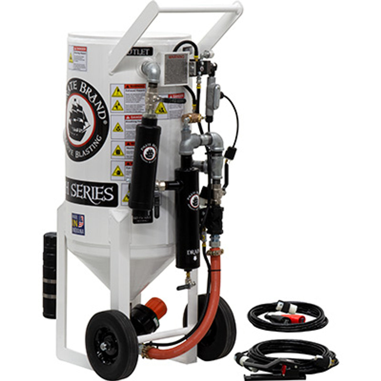 Pirate Brand, S-Series-Special Units, 3.5 cu ft. - Blast Pot, Portable, Pressure HOLD System, 12VDC Electric Controls