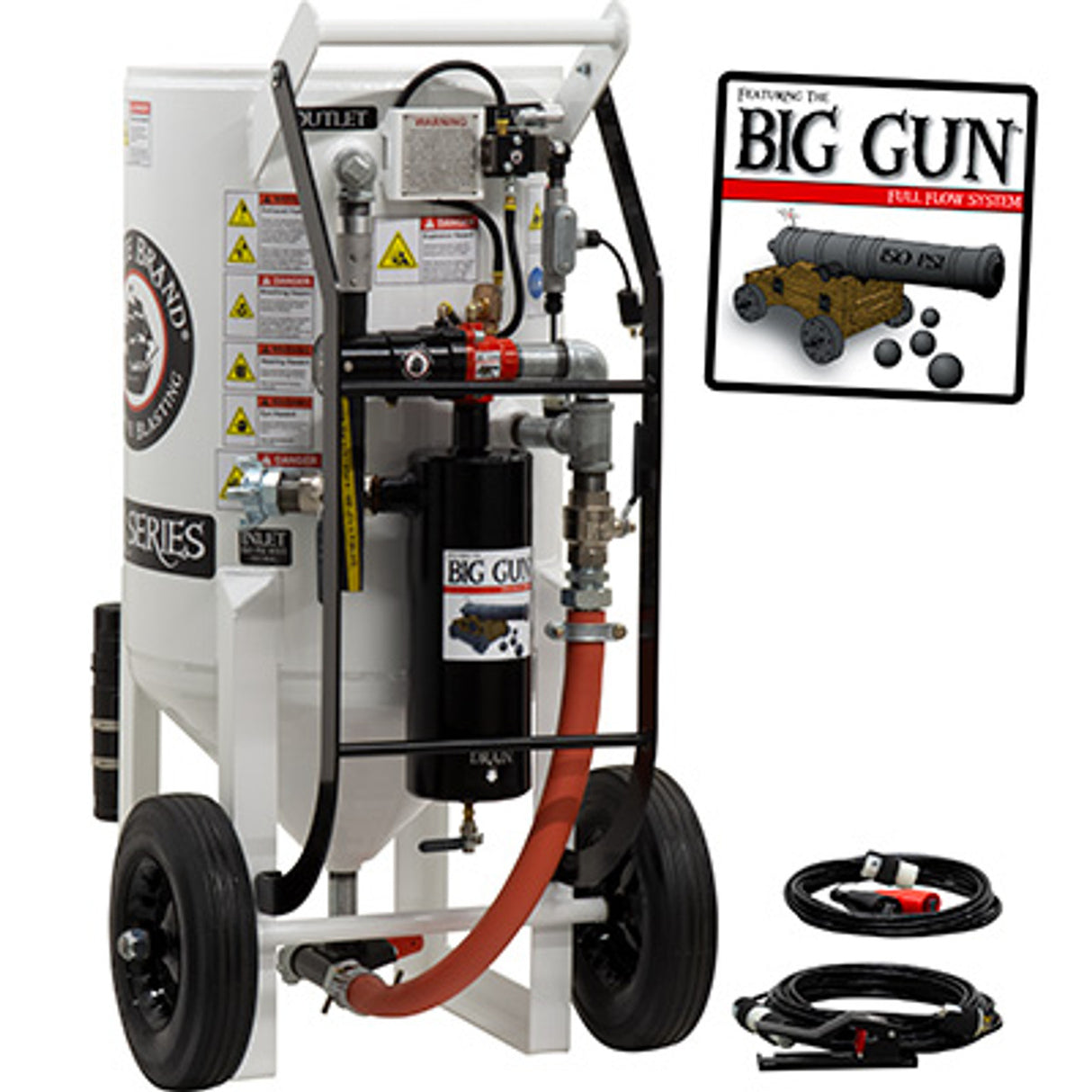Pirate Brand, S-Series - BIG GUN™, 6.5 cu ft. - Blast Pot, Portable, Pressure RELEASE System, 12VDC Electric Controls