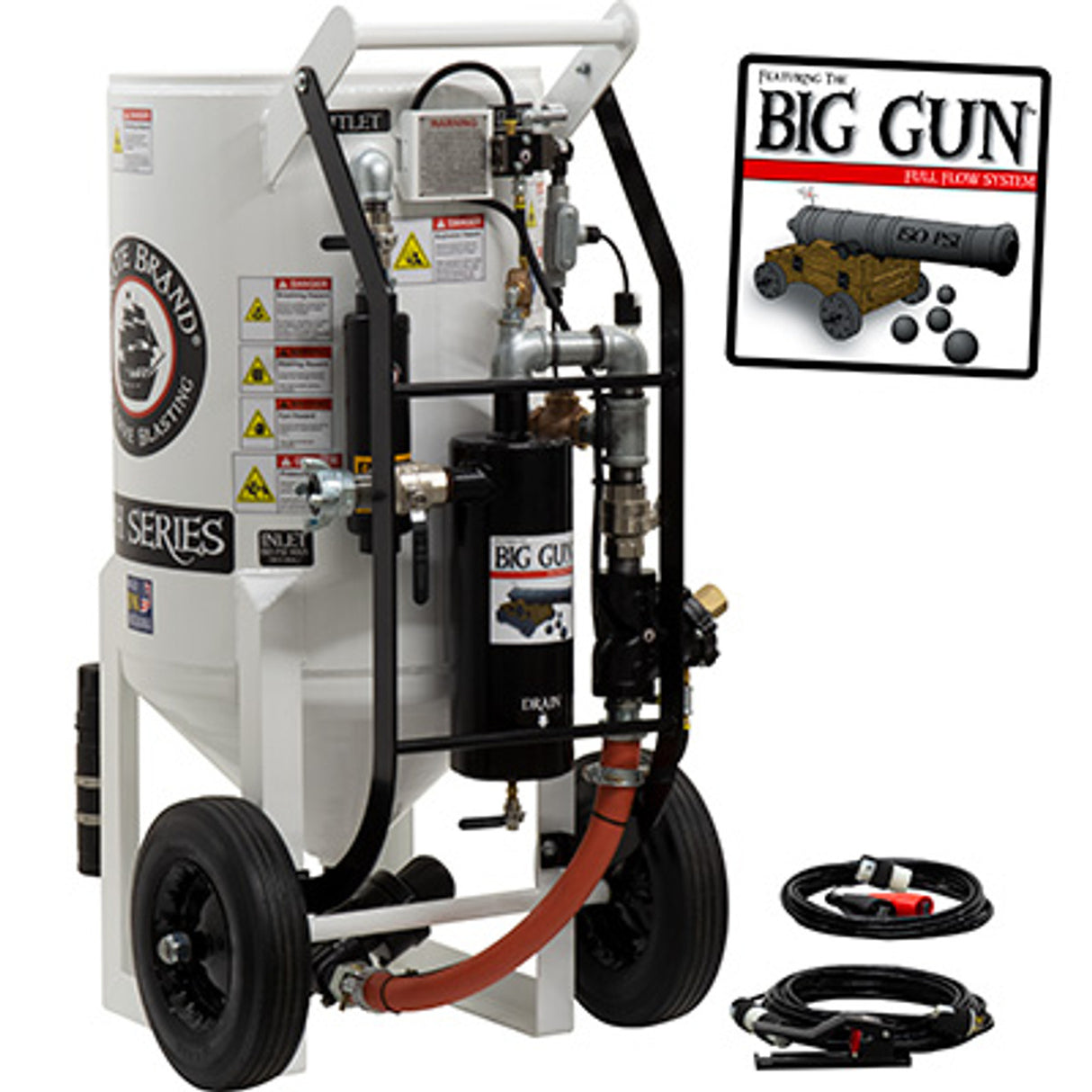 Pirate Brand, S-Series - BIG GUN™, 6.5 cu ft. - Blast Pot, Portable, Pressure HOLD System, 12VDC Electric Controls