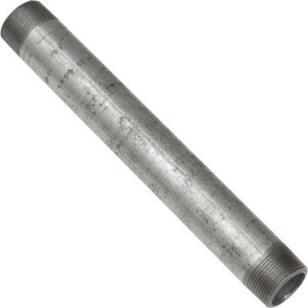 Pirate Brand - Nipple, Schedule 80, TBE, Galvanized, 1-1/4" x 12"